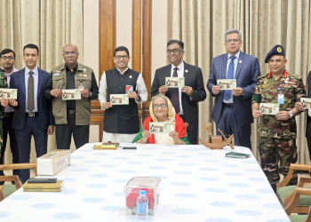 ৭ মার্চের ‘মুক্তির ডাক’ অবমুক্ত করলেন প্রধানমন্ত্রী