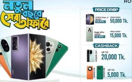 নতুন বছরে অনার ফোনে মূল্যছাড়