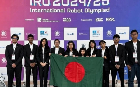 Bangladesh Shines at 26th International Robot Olympiad with 10 Medals including 2 Golds