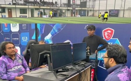 মাঠে গড়ালো দেশের প্রথম ফিজিট্যাল ফুটবল টুর্নামেন্ট