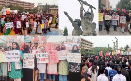 KUET Students Show 'Red Card' to Terrorists