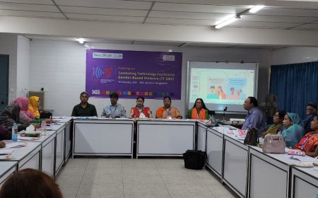 বরিশালে প্রযুক্তির সহায়তায় সংঘটিত  জেন্ডার-ভিত্তিক সহিংসতা প্রতিরোধ প্রশিক্ষণ অনুষ্ঠিত