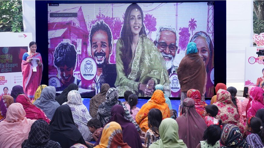 bKash Boosts Digital Literacy with Actress Bidya Sinha Mim in Rural Outreach