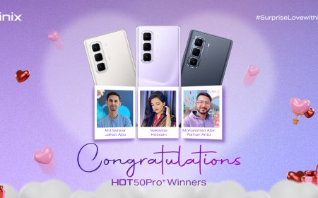 Infinix Bangladesh Announces Winners of ‘Surprise Love with Infinix’ Contest