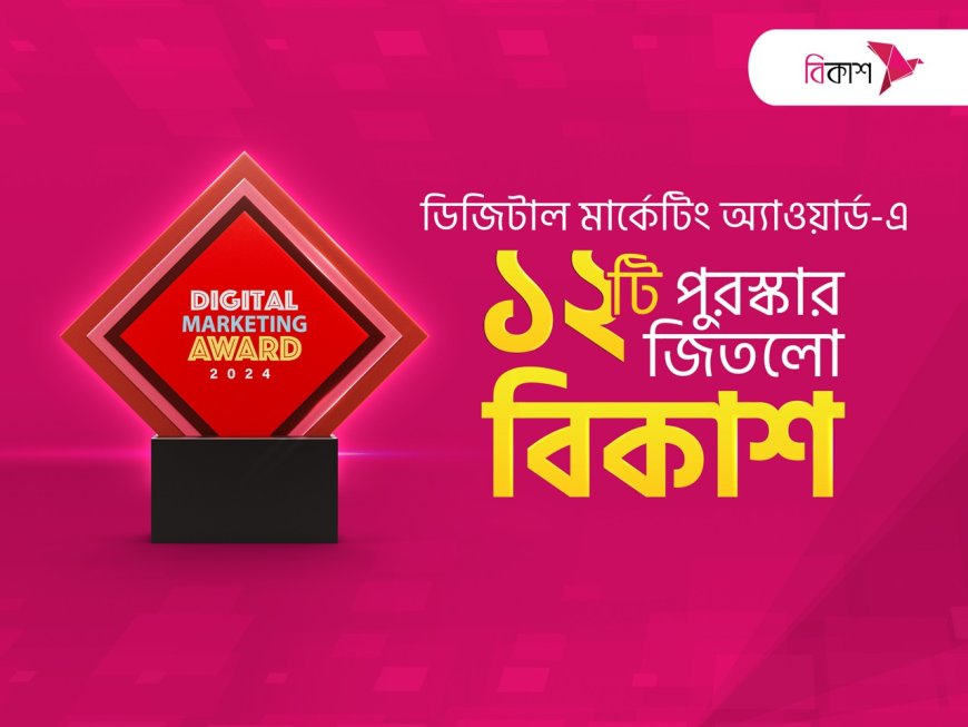 বিকাশের ঝুলিতে এক ডজন সম্মাননা