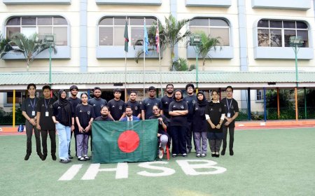 নাসায় ইন্টারন্যাশনাল হোপ স্কুল বাংলাদেশের  টিম