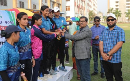 Young Talents Triumph at Jashore Science & Technology University’s Annual Athletics Meet