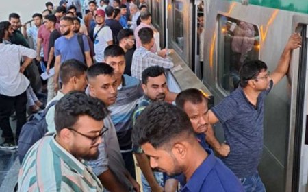 Metro Malfunction: Power Glitch Halts Dhaka Metro for Nearly two Hours
