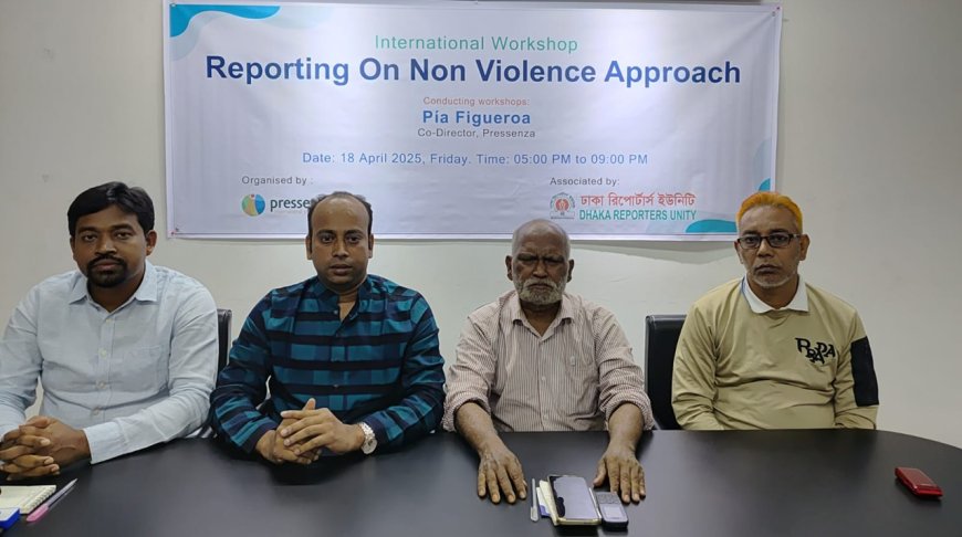 Workshop on Non-Violent Reporting Held Jointly by Pressenza and DRU