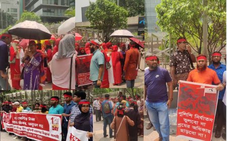 May Day March: Fired Grameenphone Workers Demand Due Dues