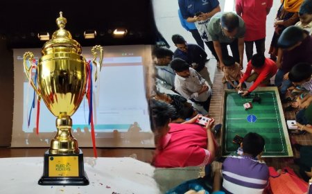 শিশুদের ‘রোবো কিকার্স’ ট্রফি উন্মোচন