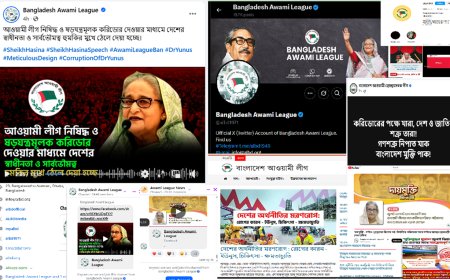 নিষিদ্ধের প্রজ্ঞাপন জারির পর অনলাইনে প্রবল হচ্ছে আওয়ামী লীগ