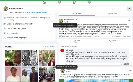 Facebook Feud Flares Between Anu Muhammad and Asif Nazrul Over War Crimes Verdicts