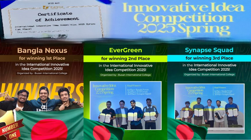 Bangladeshi Students Shine in South Korea's Innovation Showdown
