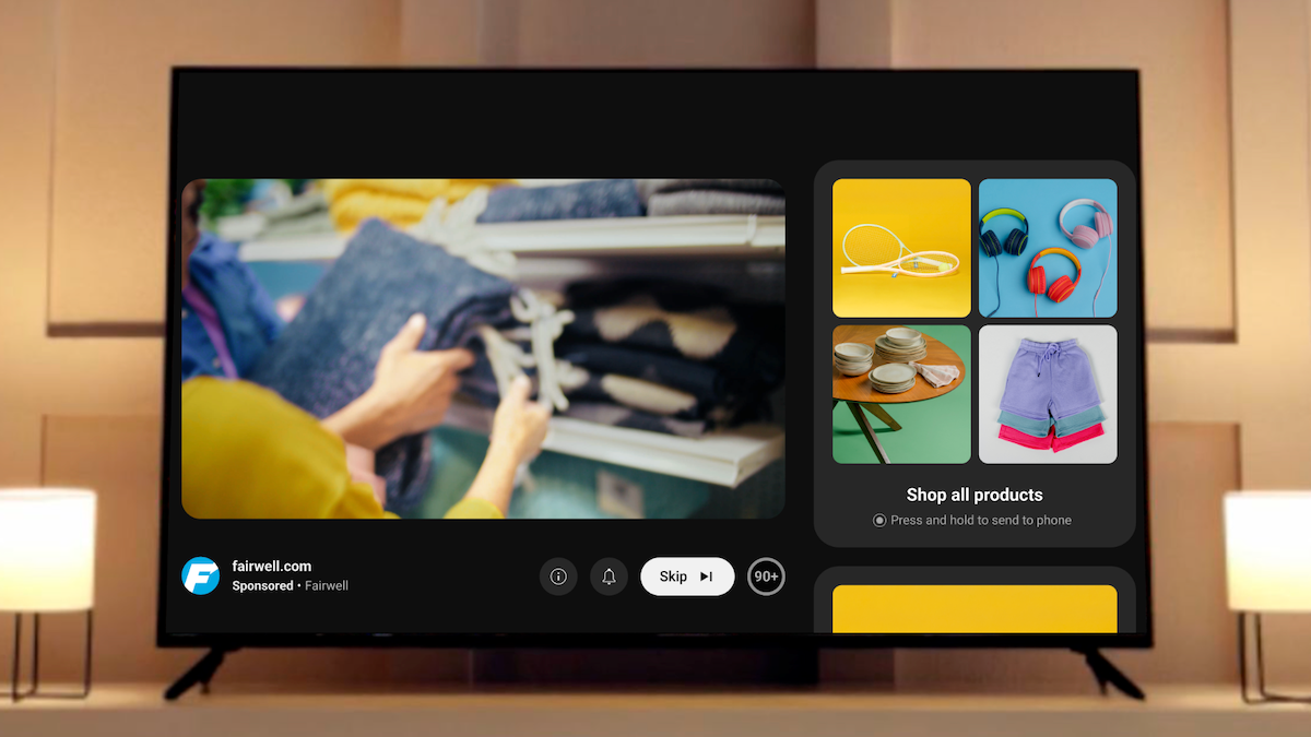 YouTube Unveils Shoppable Showcase for Smart TVs