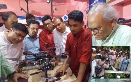 BNP Leaders Laud Bashkhali’s Budding Drone Designer
