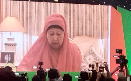 Khaleda Zia’s Virtual Speech Marks Public Reappearance After Years of Silence