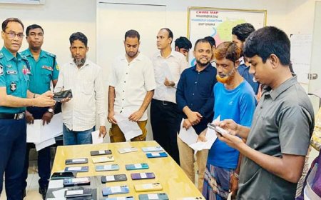 Mohammadpur Police Recover and Return 50 Lost Mobile Phones