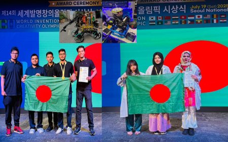 Bangladesh Bags Gold and Silver at World Innovation Creativity Olympiad Held in Seoul