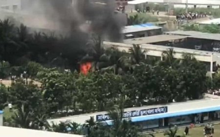 Fiery Training Aircraft  F-7 BGI Fighter Jet Crash at Milestone School Injures Dozens, Sparks National Mourning