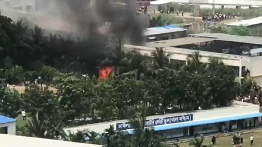 Fiery Training Aircraft  F-7 BGI Fighter Jet Crash at Milestone School Injures Dozens, Sparks National Mourning