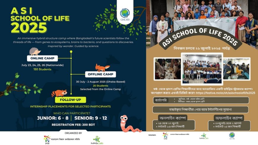 ASI School of Life 2025 to Spark Scientific Curiosity Among Young Students