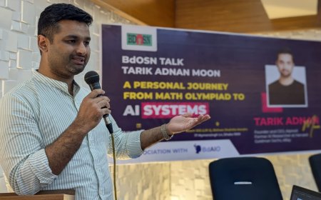 From Math to Machines: Tariq Adnan Moon Inspires Young Minds at BdOSN Talk