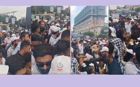 স্থায়ী ক্যাম্পাসের দাবিতে টেকনিক্যাল মোড়ে বিইউএইচএস শিক্ষার্থীদের সড়ক অবরোধ