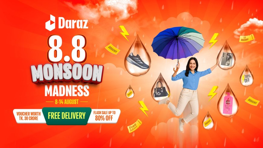 Daraz Declares Discounts for 8.8 Monsoon Madness Campaign