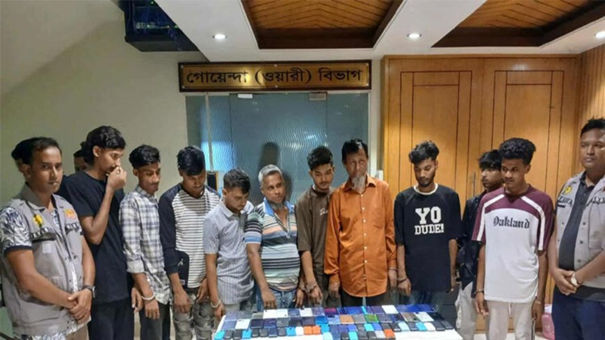 Mobile Mafia Gang Nabbed in Gulistan with Stolen Mobile Phones
