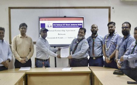তৃতীয় জাতীয় আইসিটি স্কাউট জাম্বুরিতে ইন্টারনেট পার্টনার আম্বার আইটি