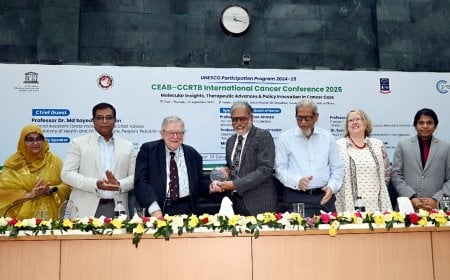ঢাকা বিশ্ববিদ্যালয়ে অনুষ্ঠিত হলো সিইএবি-সিসিআরটিবি আন্তর্জাতিক ক্যান্সার সম্মেলন ২০২৫