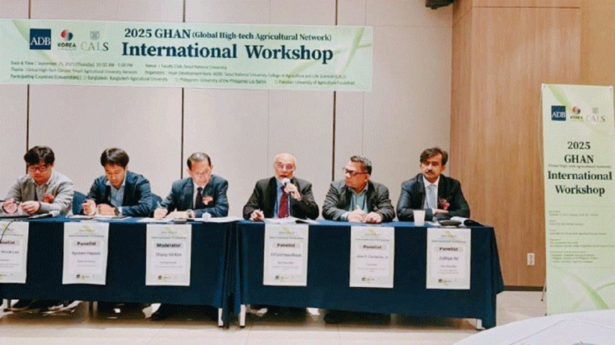 BAU Vice-Chancellor Voices for Climate-Smart Cultivation at Global Workshop in South Korea