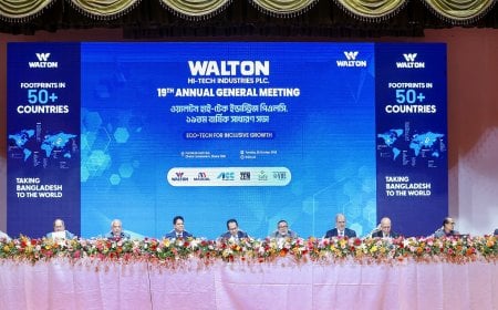 ১৯তম এজিএমে ১৭৫% ক্যাশ ডিভিডেন্ডে সন্তুষ্ট ওয়ালটনের বিনিয়োগকারীরা