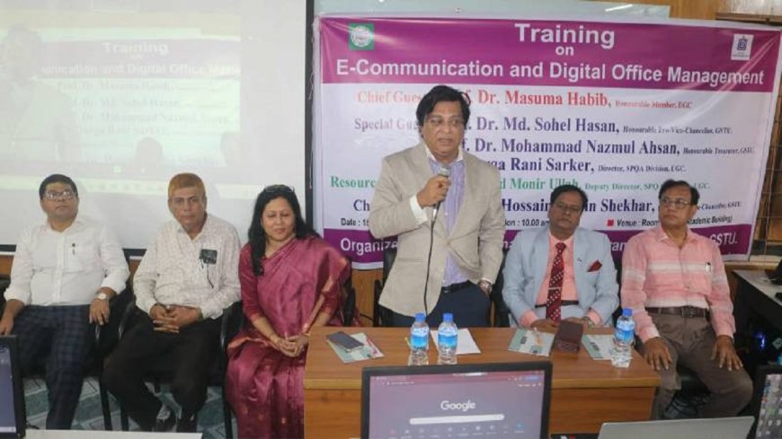 গোবিপ্রবি’র কর্মকর্তাদের ডিজিটাল অফিস ম্যানেজমেন্ট বিষয়ে প্রশিক্ষণ শুরু