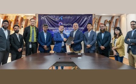 নেক্সট জেনারেশন স্যাটেলাইট ইন্টারনেট সেবা দিতে বিএসসিএল’র সঙ্গে চুক্তি করলো গ্রামীণফোন 