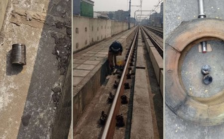 মেট্রোরেলের ট্র্যাক থেকে অবিস্ফোরিত ককটেল উদ্ধার