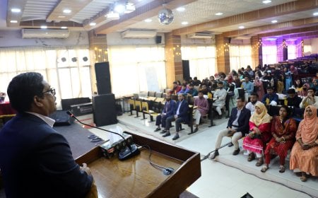 যবিপ্রবির এফএমবি বিভাগের নবীনবরণ ও বিদায় সংবর্ধনা অনুষ্ঠিত