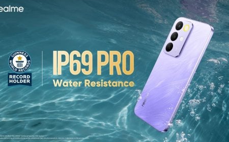 ওয়াটার-রেজিজট্যান্সে গিনেস ওয়ার্ল্ড রেকর্ড গড়ল রিয়েলমি সি৮৫ সিরিজ