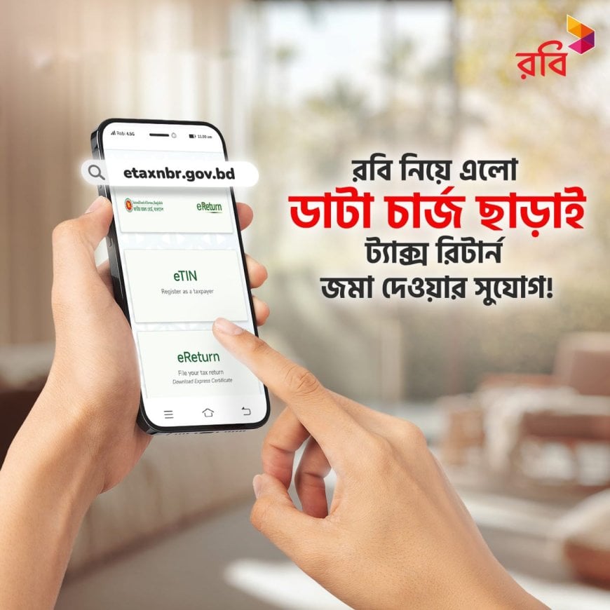 Robi Rolls Out Free Data Access for NBR e-Return Filing