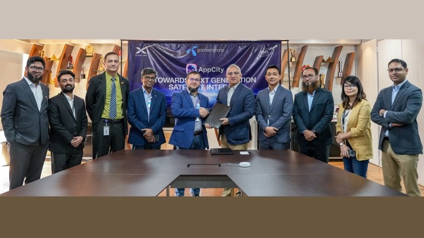 নেক্সট জেনারেশন স্যাটেলাইট ইন্টারনেট সেবা দিতে বিএসসিএল’র সঙ্গে চুক্তি করলো গ্রামীণফোন 