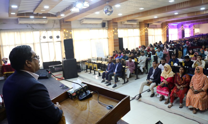 যবিপ্রবি এফএমবি বিভাগের বিদায়ী শিক্ষার্থীদের সম্মাননা