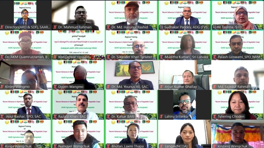 SAARC Seeds Synergy: Virtual Workshop Boosts Hybrid Vegetable Expertise
