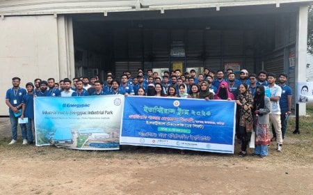 ঢাকা পলিটেকনিক ইনস্টিটিউটের শিক্ষার্থীদের এনার্জিপ্যাক ইন্ডাস্ট্রিয়াল পার্ক পরিদর্শন