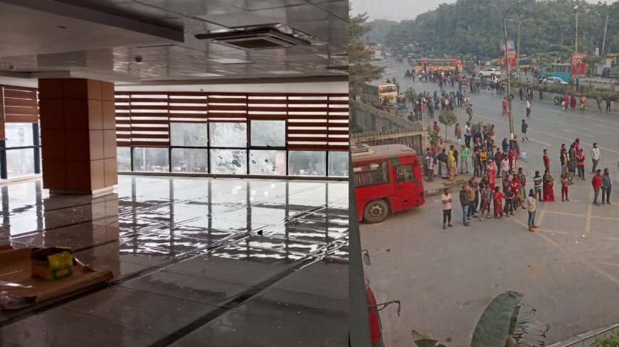 BTRC Building Attacked Amid NEIR Tensions