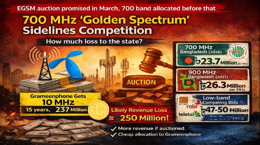 700 MHz Spectrum Sparks Scrutiny as Grameenphone Secures Sole Allocation