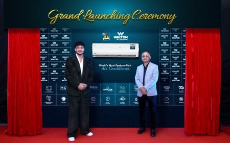 ওয়ালটনের এআই, আইওটি সমৃদ্ধ বিশ্বের সর্বোচ্চ  ফিচারযুক্ত এসি উদ্বোধন করলেন ক্রিকেটার তাসকিন