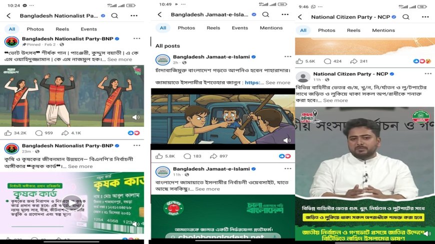 Election Campaign Ends, Online Social Media Buzz Continues Ahead of February 12 Polls