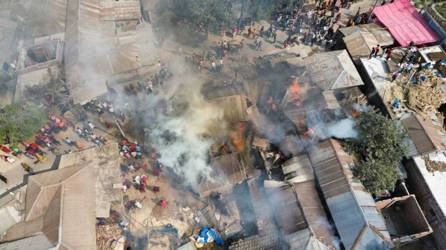 Charger Blast Burns Four Homes in Chapainawabganj