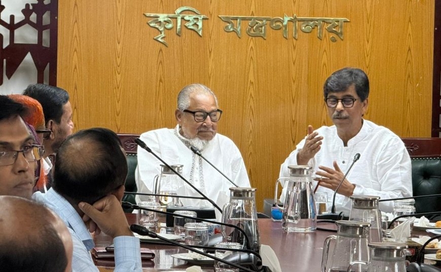 Agriculture to Drive Economy, Says Minister Aminur Rashid